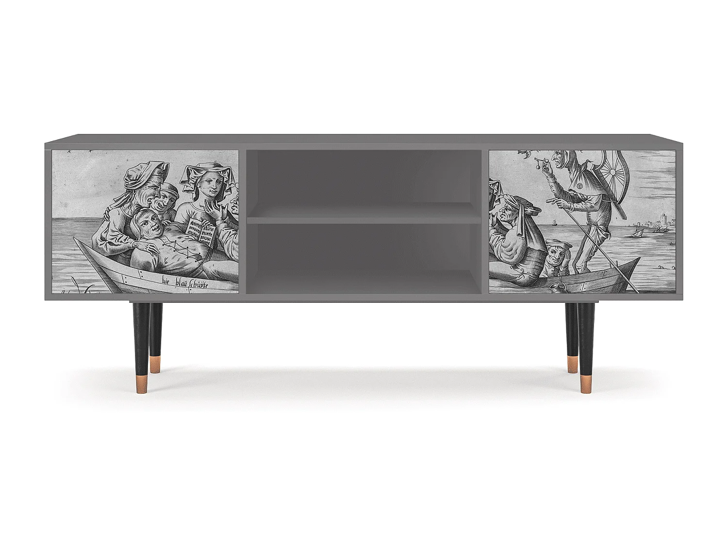 Meuble TV - 170х69х48 cm - T2 - Blau Schuyte, Gris