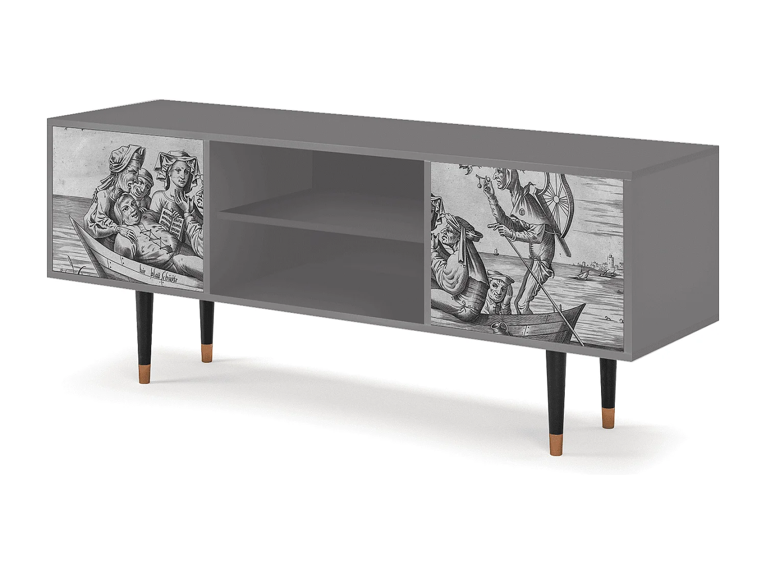 Meuble TV - 170х69х48 cm - T2 - Blau Schuyte, Gris