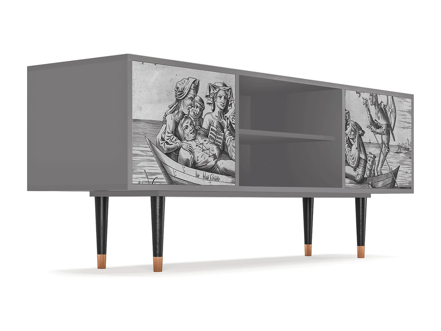 Meuble TV - 170х69х48 cm - T2 - Blau Schuyte, Gris