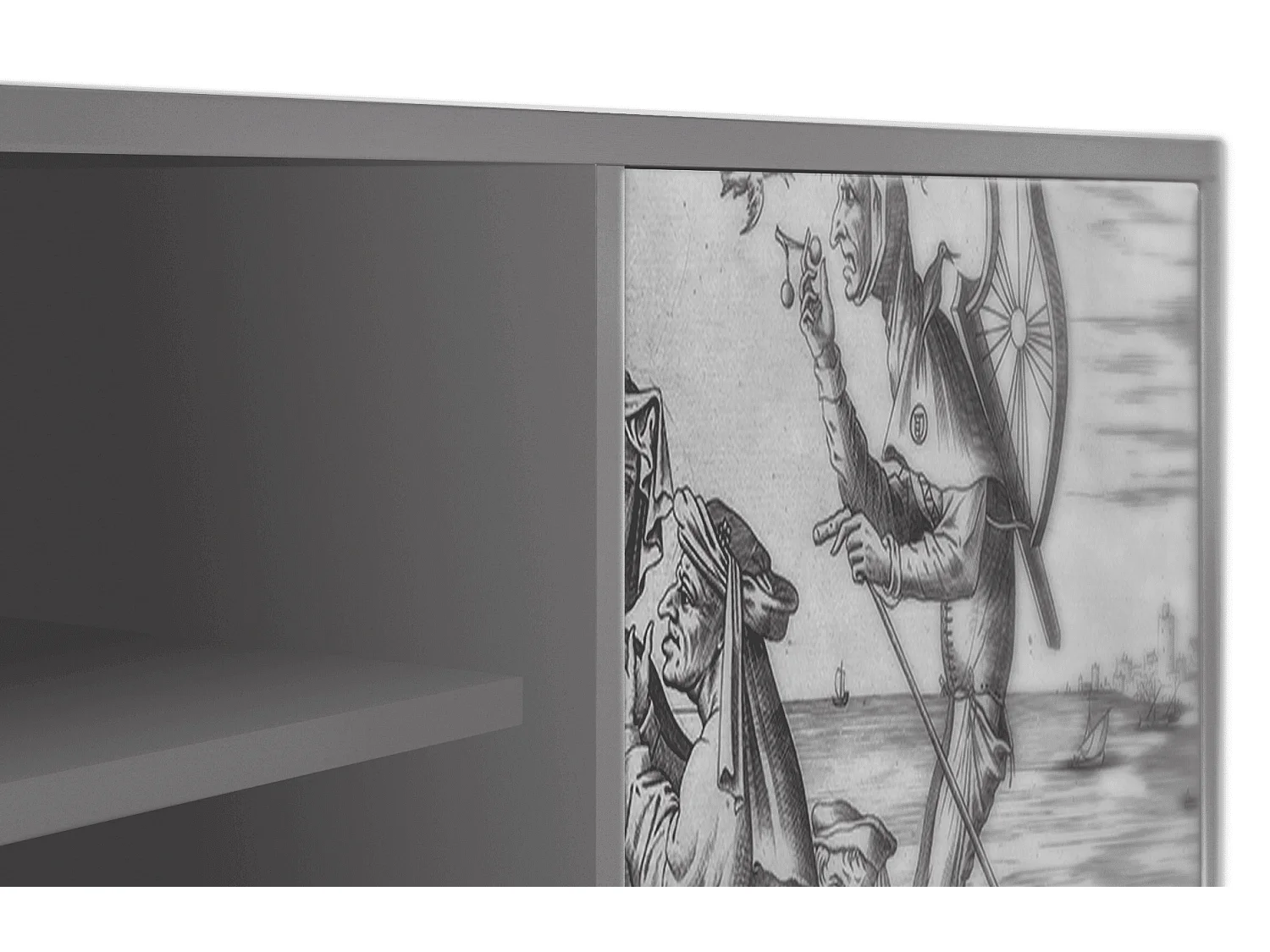 Meuble TV - 170х69х48 cm - T2 - Blau Schuyte, Gris