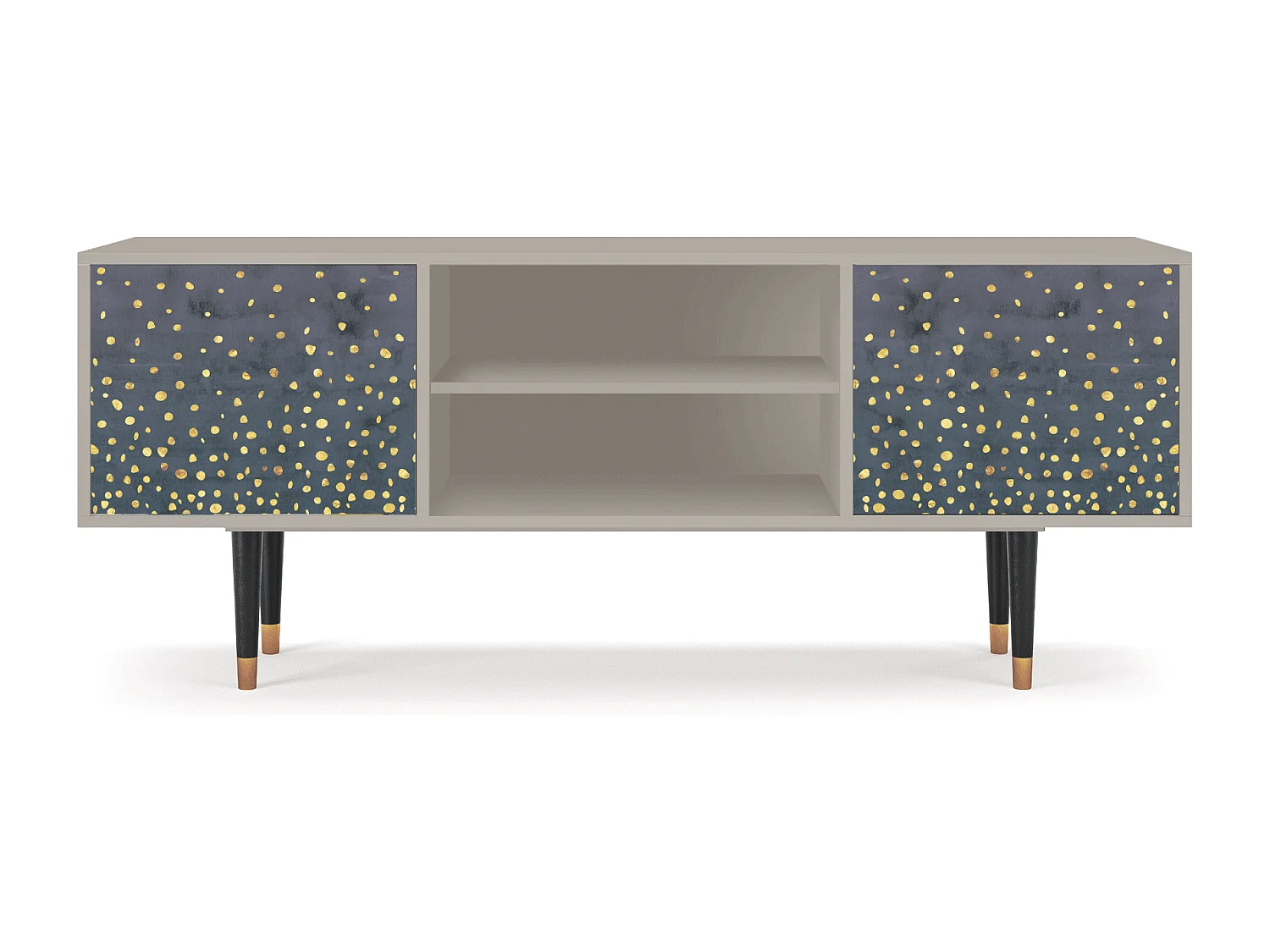 Szafka RTV - 170х69х48 cm - T2 - Foggy Lights, Piaskowy