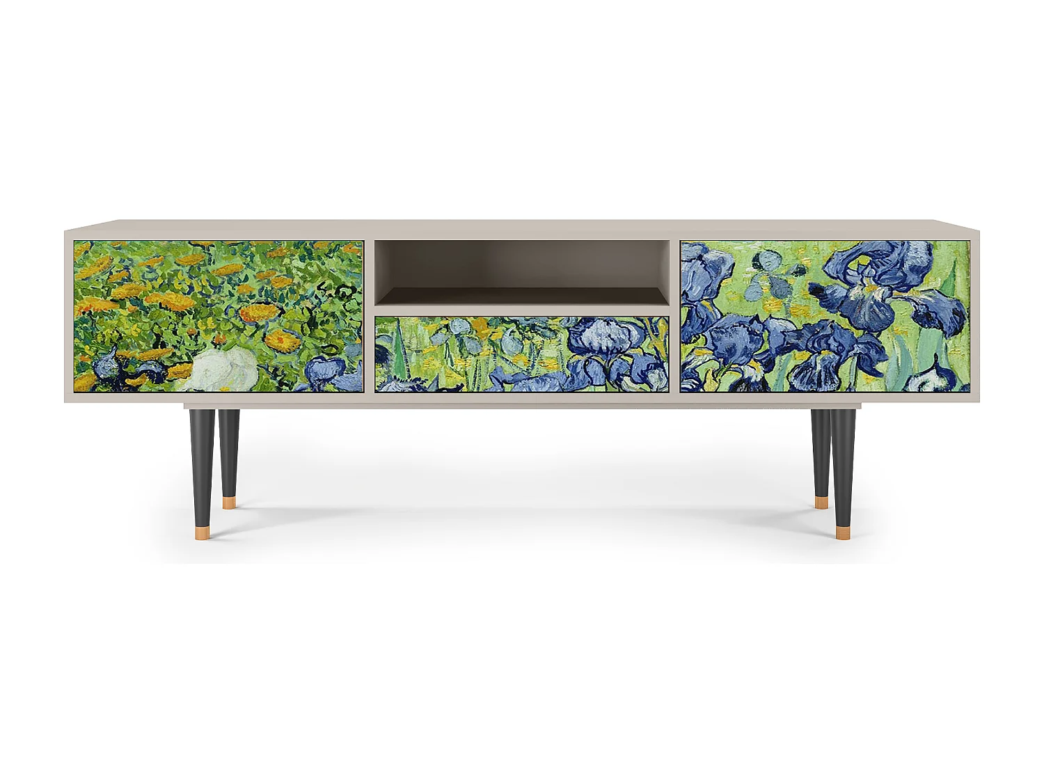Mueble de TV - 170х59х41 cm - T6 - Irises , Arena