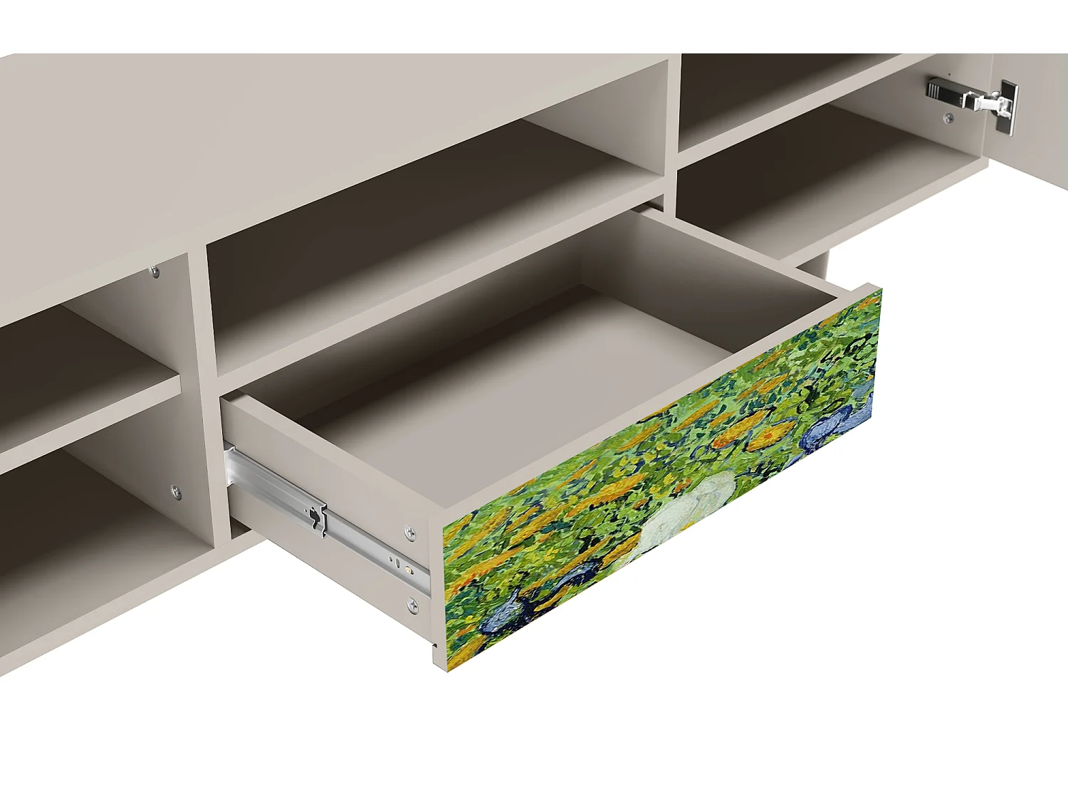 Mueble de TV - 170х59х41 cm - T6 - Irises , Arena