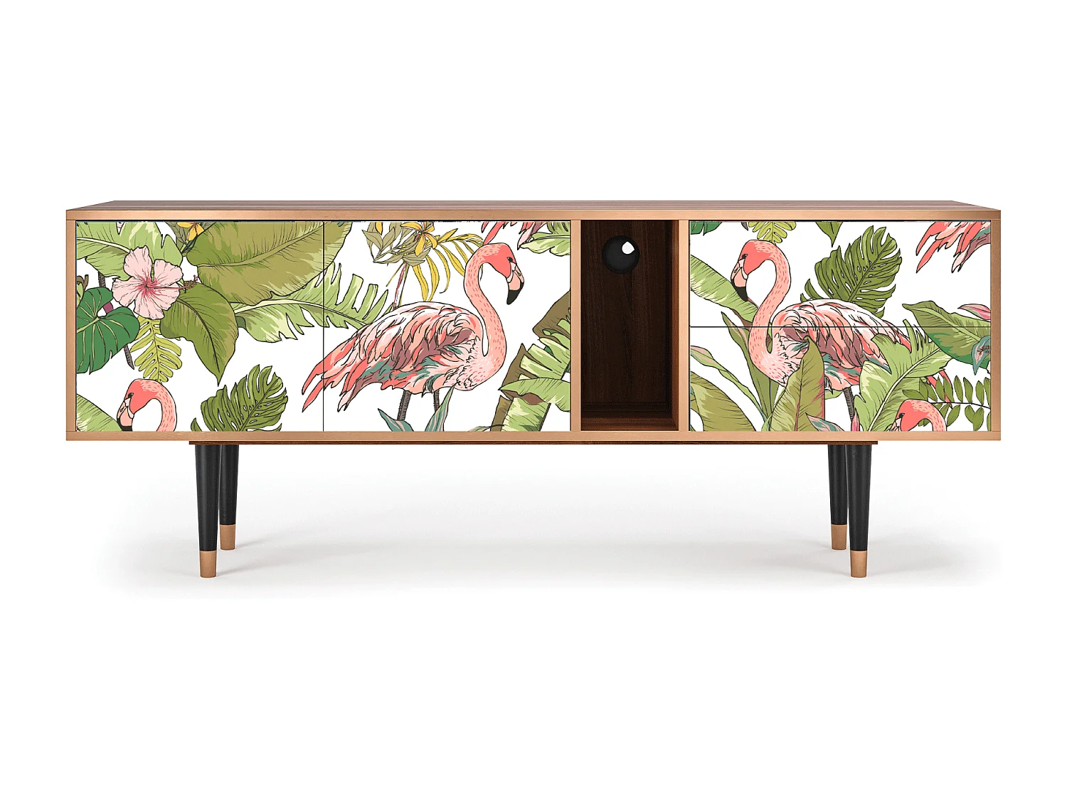 TV-meubel - 170х69х48 cm - T1 - Sweet Flamingo, Walnoot