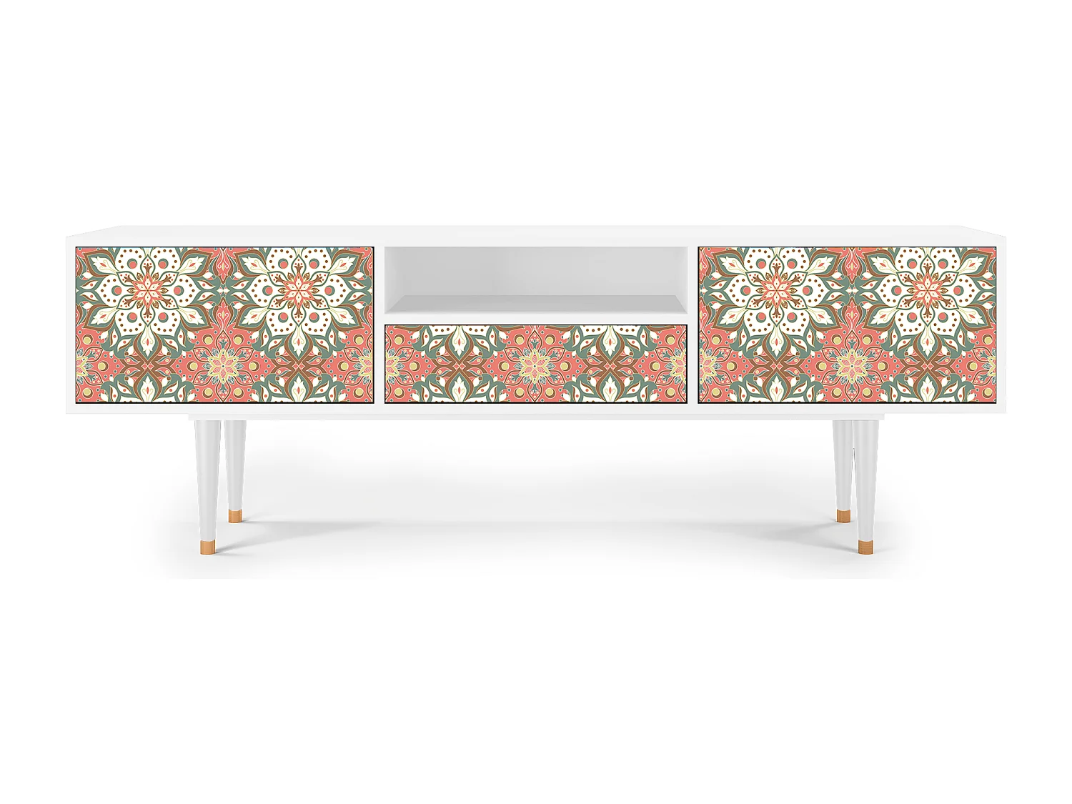 Meuble TV - 170х59х41 cm - T6 - Peach Grove, Blanc