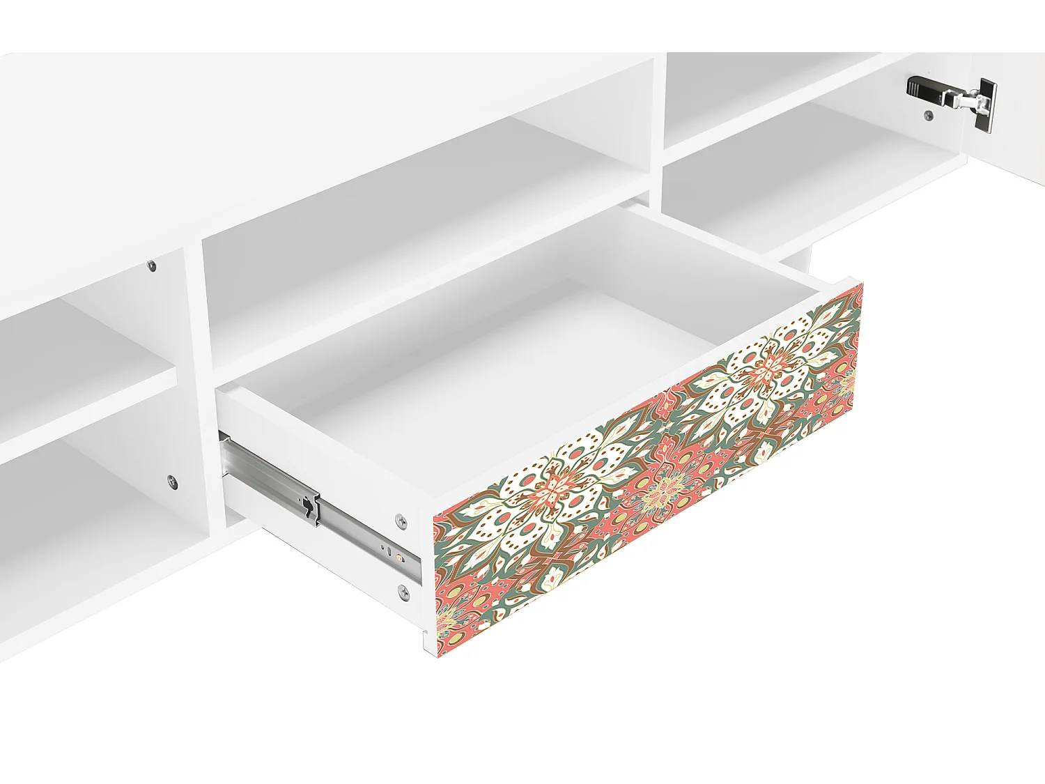 Meuble TV - 170х59х41 cm - T6 - Peach Grove, Blanc
