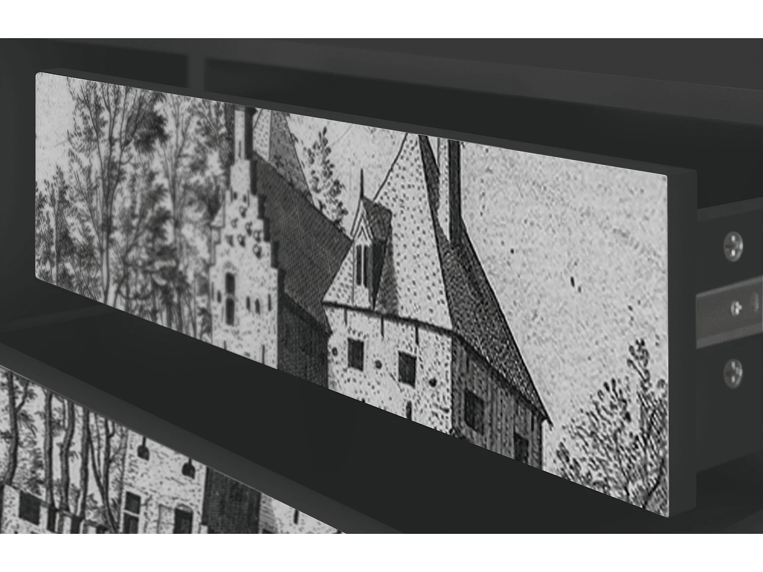 Meuble TV - 170х59х48 cm - T4 - Castle with Bridge, Anthracite