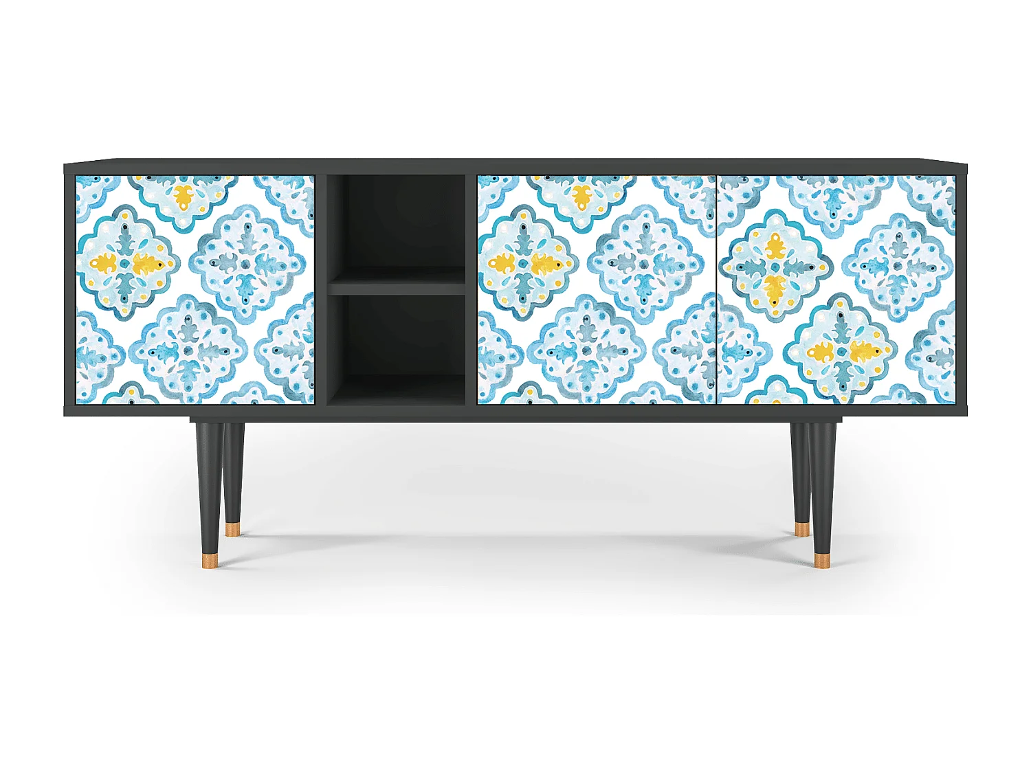 TV-meubel - 150х69х41 cm - T5 - Portugese tiles, Antraciet