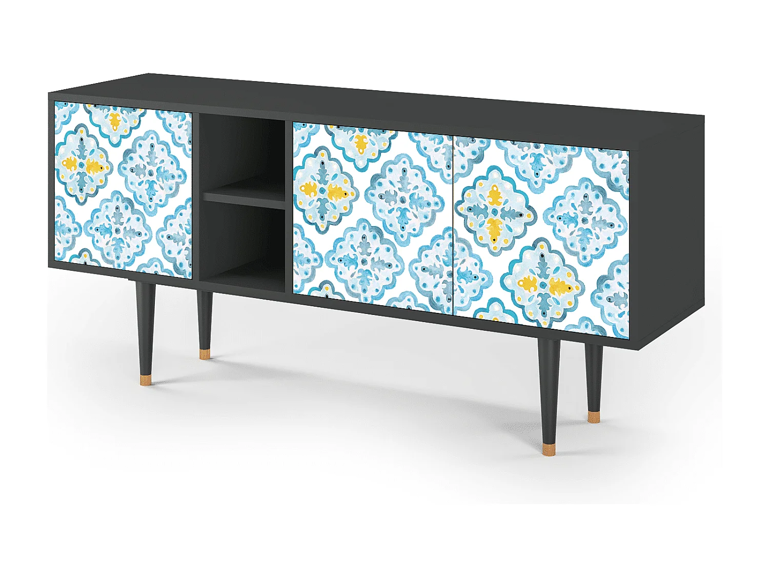 Meuble TV - 150х69х41 cm - T5 - Portugese tiles, Anthracite