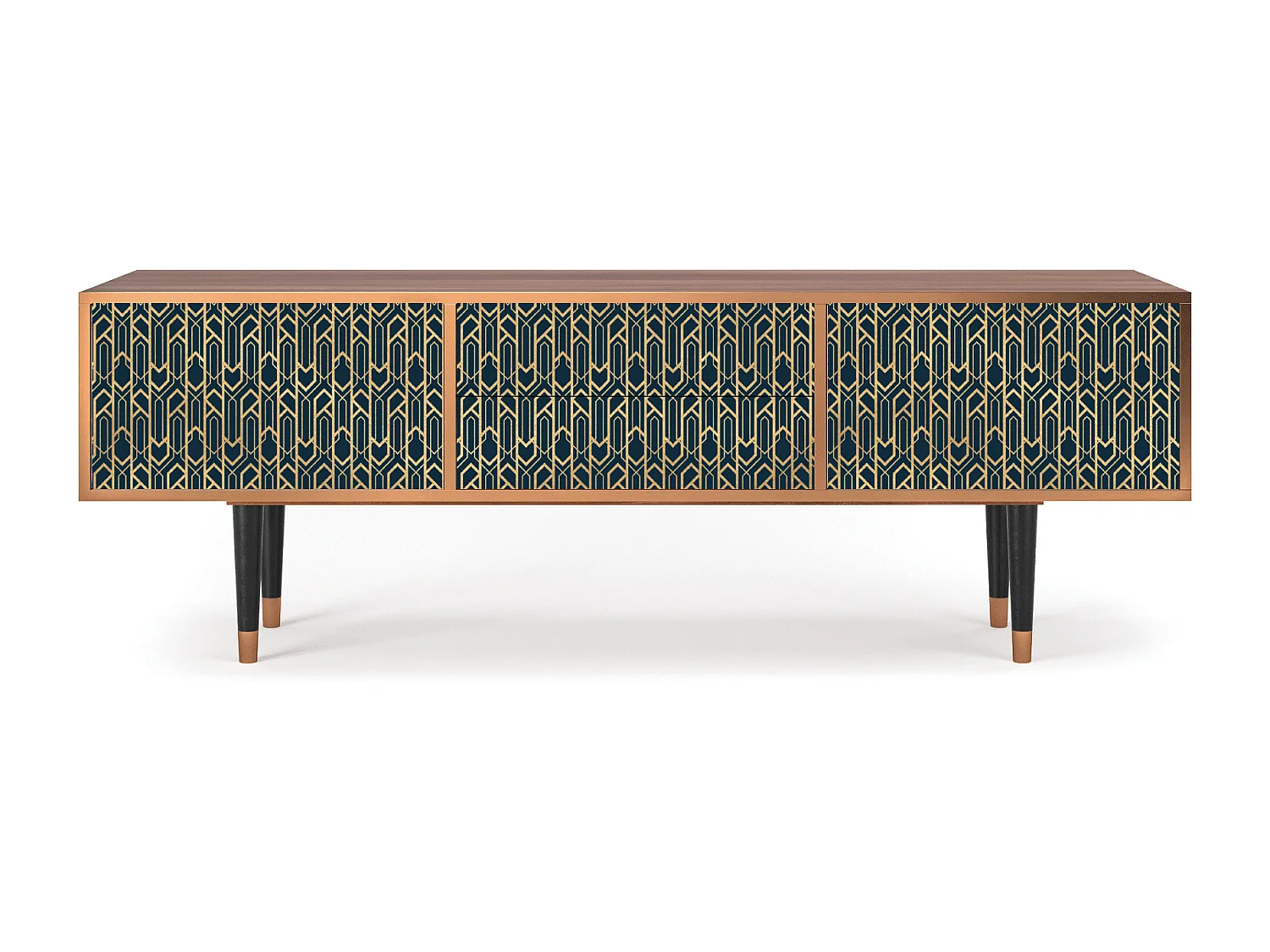 Meuble TV - 170х59х48 cm - T4 - Golden Empire, Noyer