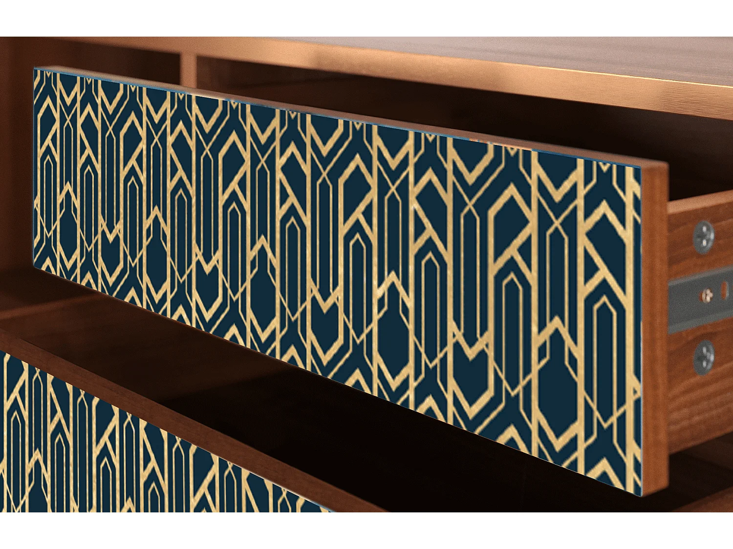 Meuble TV - 170х59х48 cm - T4 - Golden Empire, Noyer