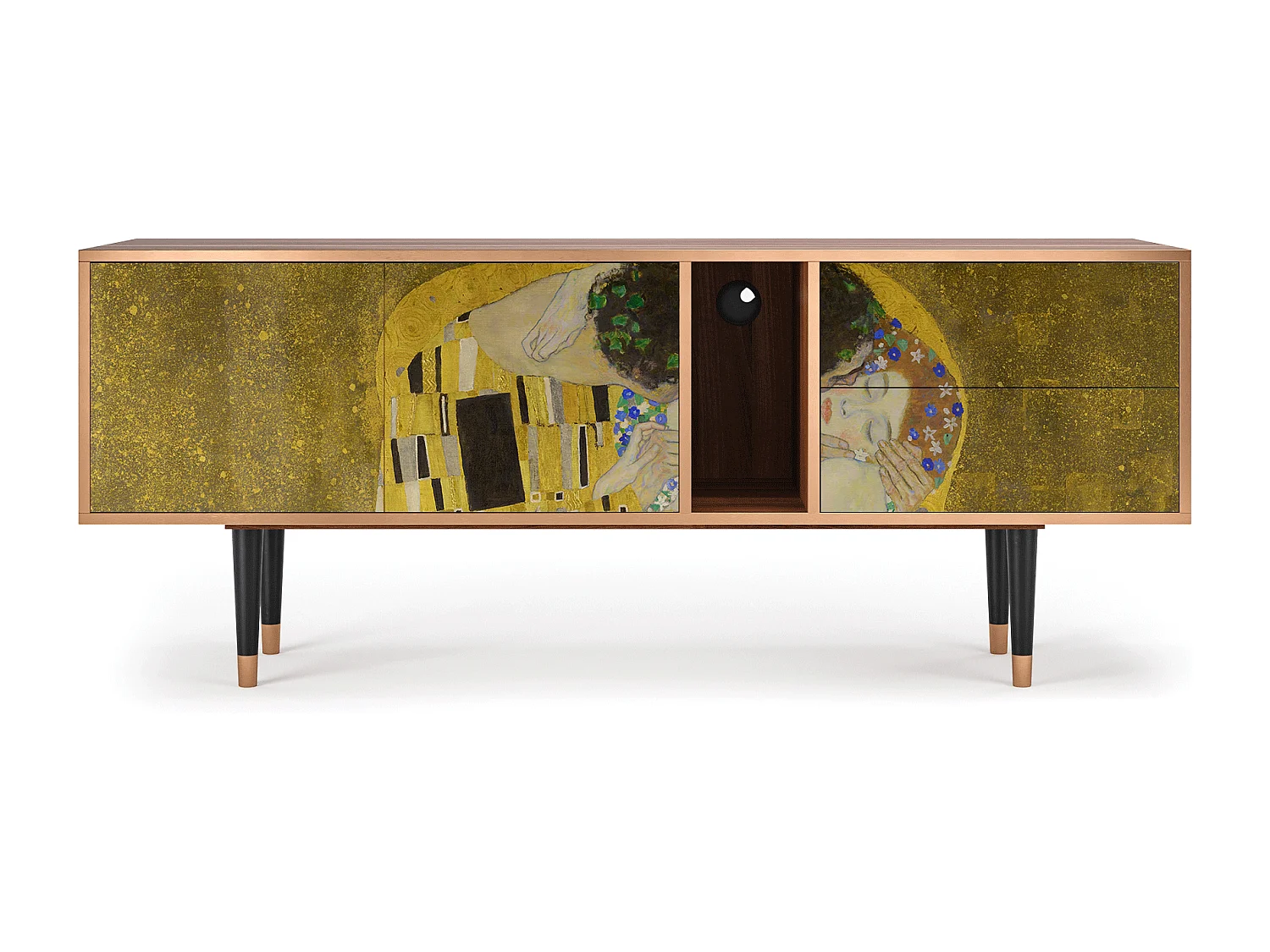 TV-meubel - 170х69х48 cm - T1 - The Kiss by Klimt , Walnoot