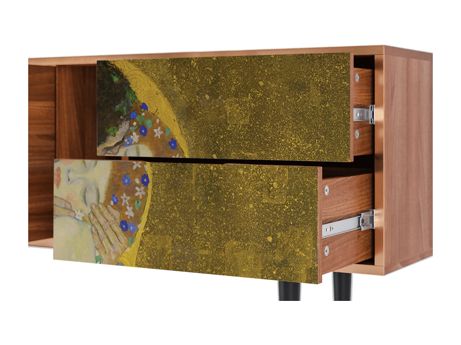 TV-meubel - 170х69х48 cm - T1 - The Kiss by Klimt , Walnoot