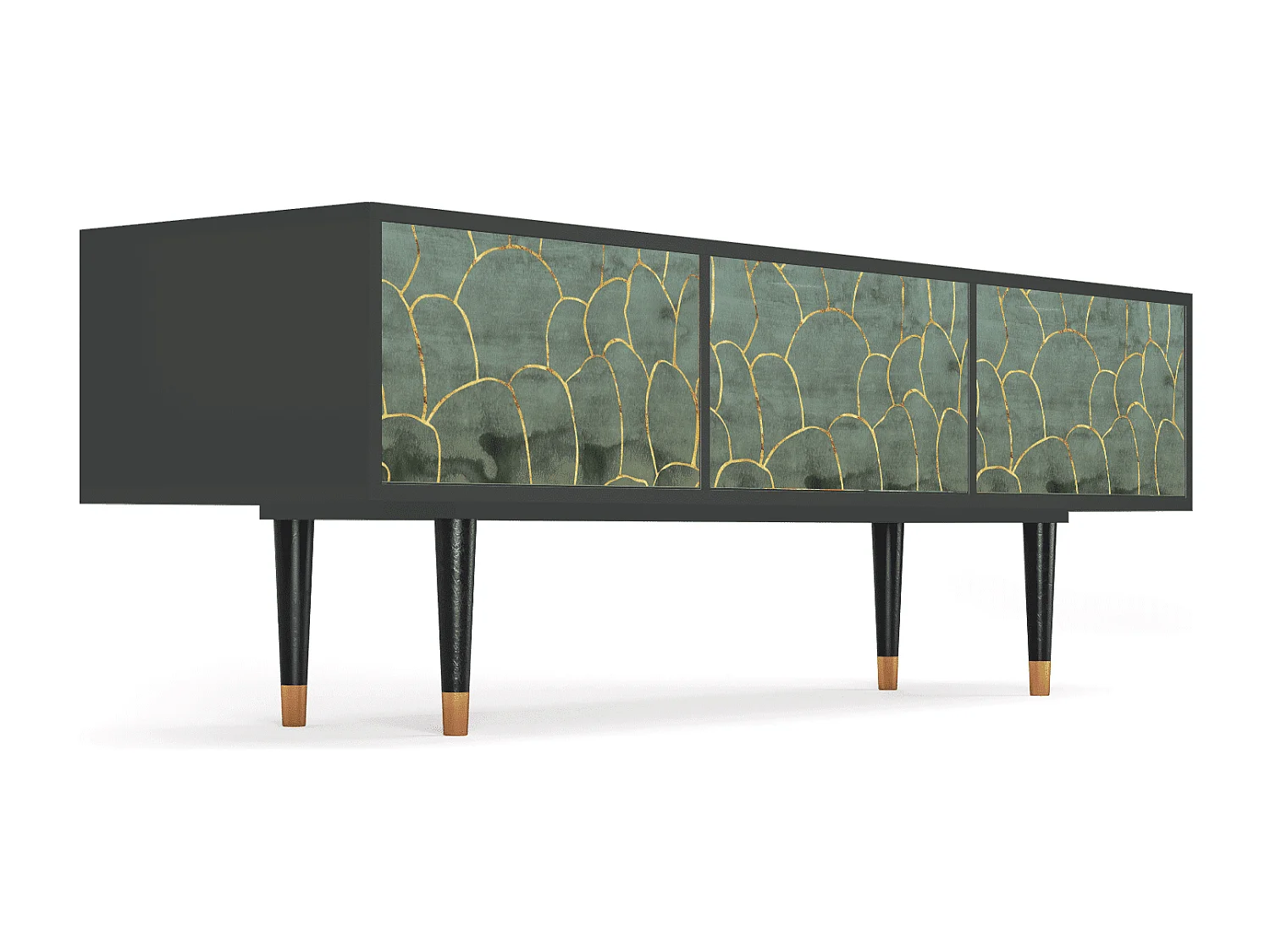 Meuble TV - 170х59х48 cm - T4 - Magnificent Water Lily, Anthracite