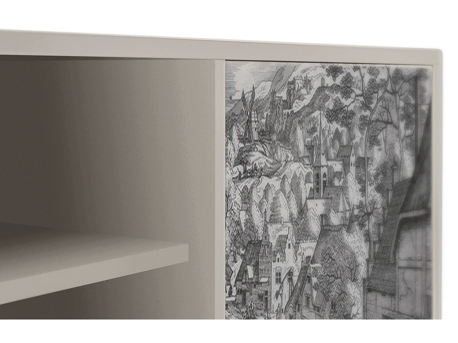 Mobile TV - 170х69х48 cm - T2 - Bird Dropping, Sabbia