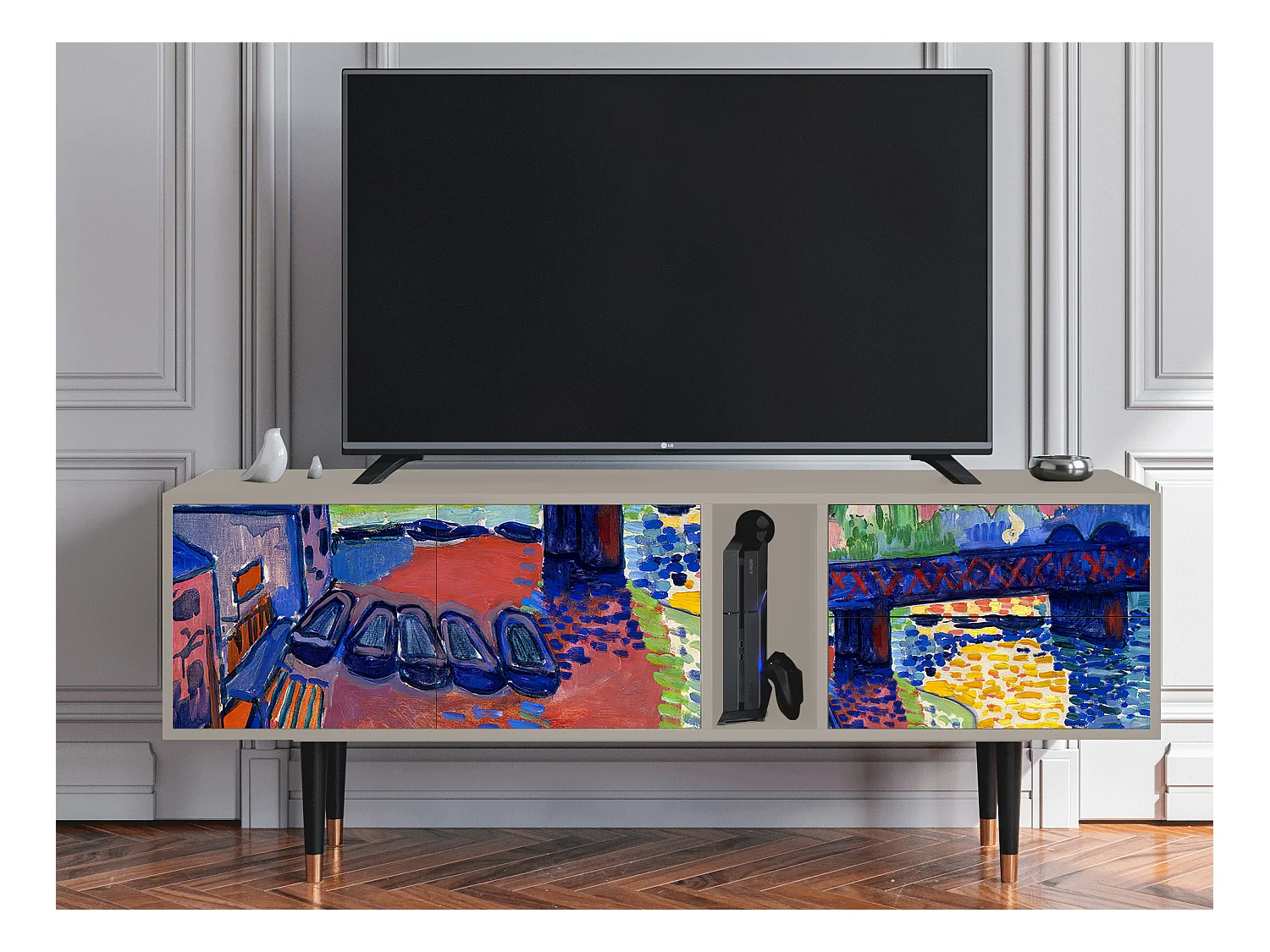 Meuble TV - 170х69х48 cm - T1 - Charing Cross Bridge, Sable