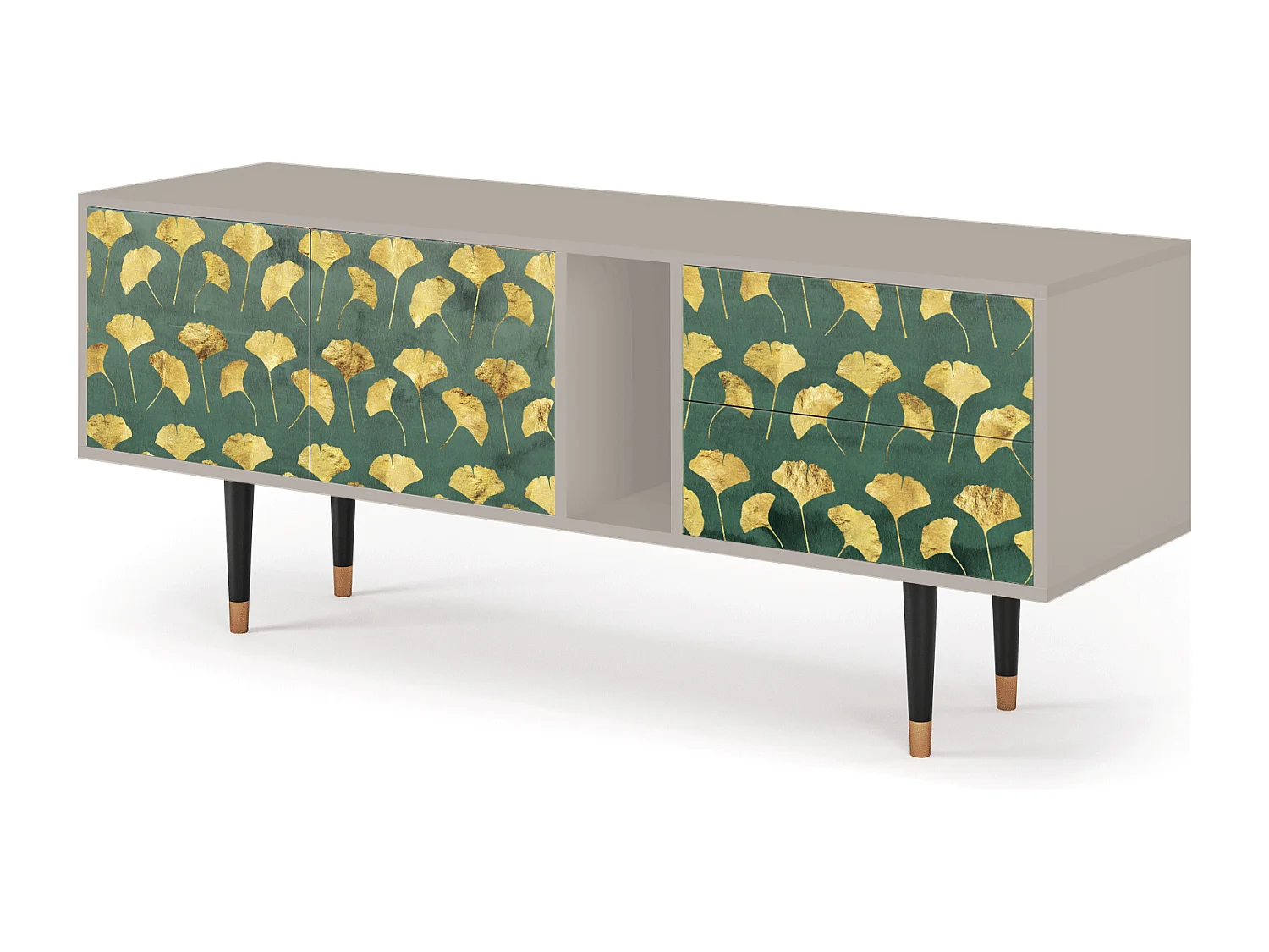 Mueble de TV - 170х69х48 cm - T1 - Gingko leaves, Areia