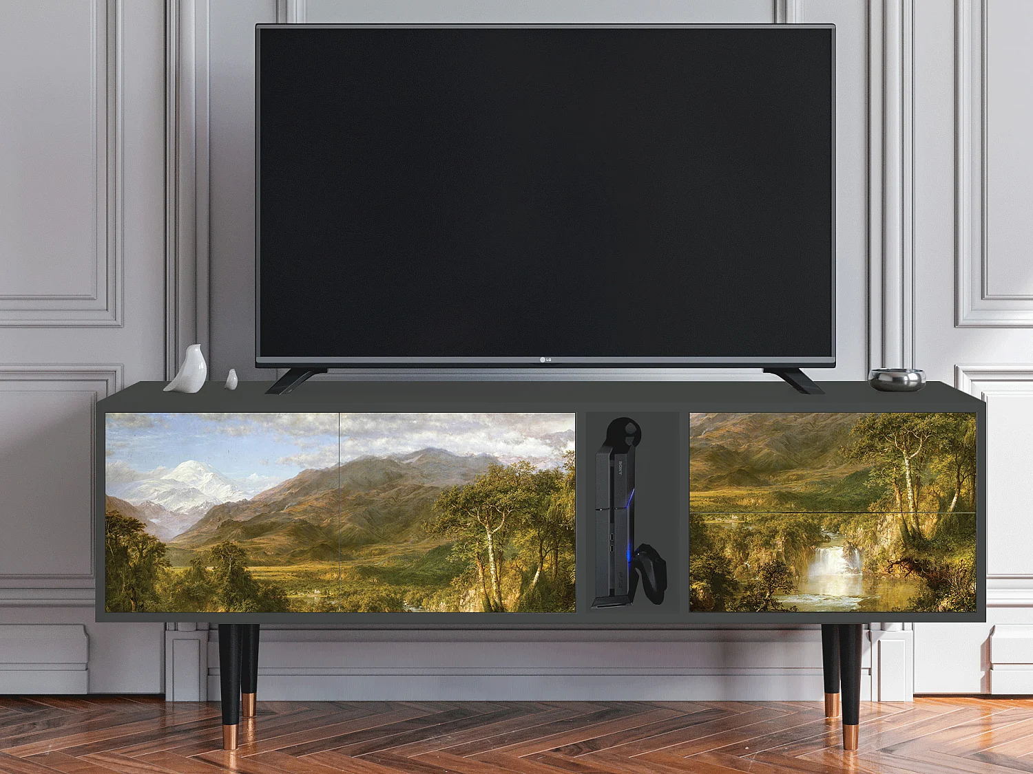 TV-meubel - 170х69х48 cm - T1 - The Heart of the Andes , Antraciet