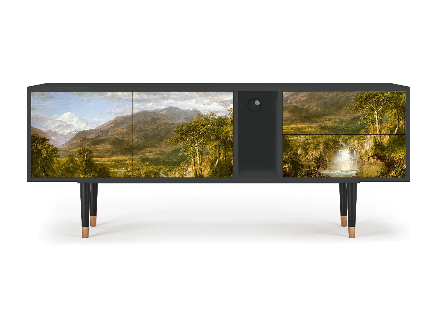 TV-meubel - 170х69х48 cm - T1 - The Heart of the Andes , Antraciet