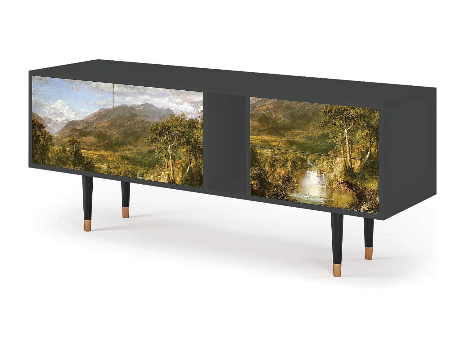 TV-meubel - 170х69х48 cm - T1 - The Heart of the Andes , Antraciet
