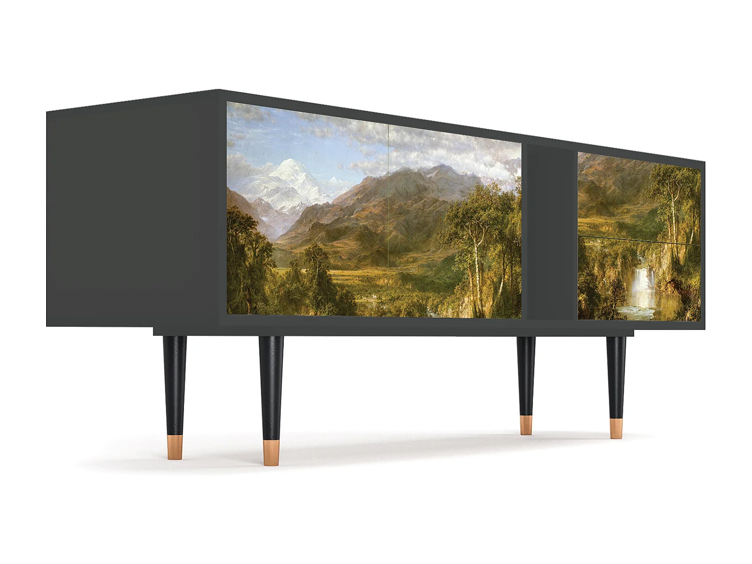 TV-meubel - 170х69х48 cm - T1 - The Heart of the Andes , Antraciet