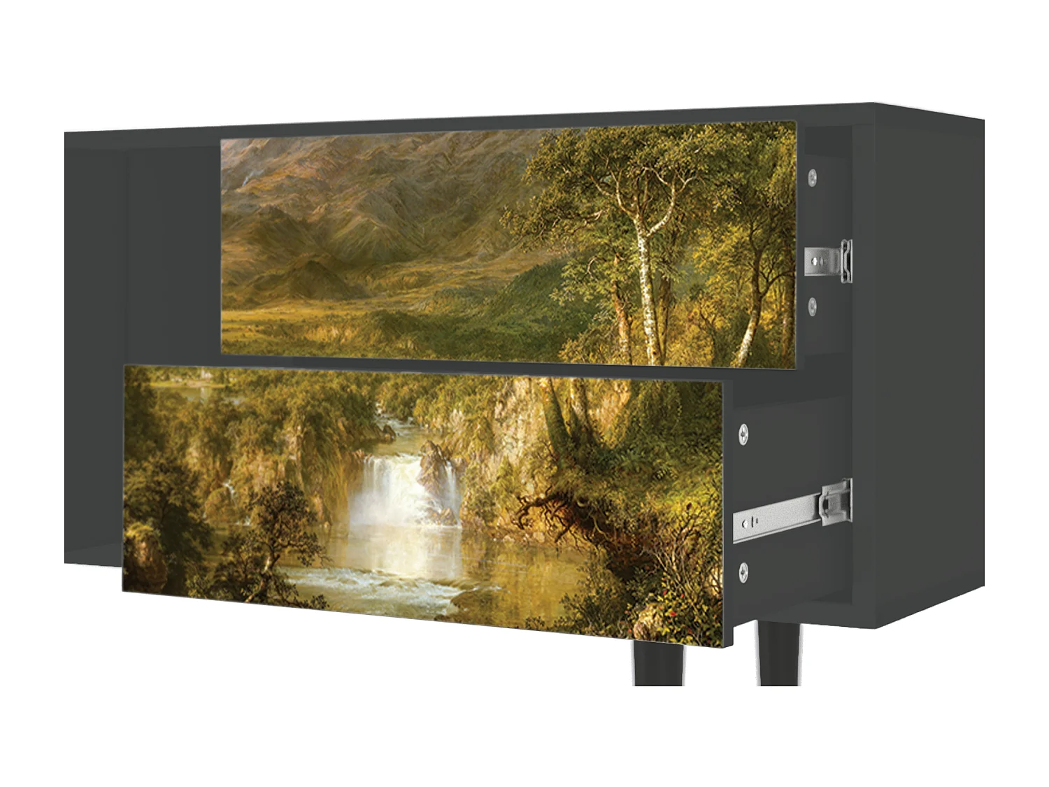 TV-meubel - 170х69х48 cm - T1 - The Heart of the Andes , Antraciet