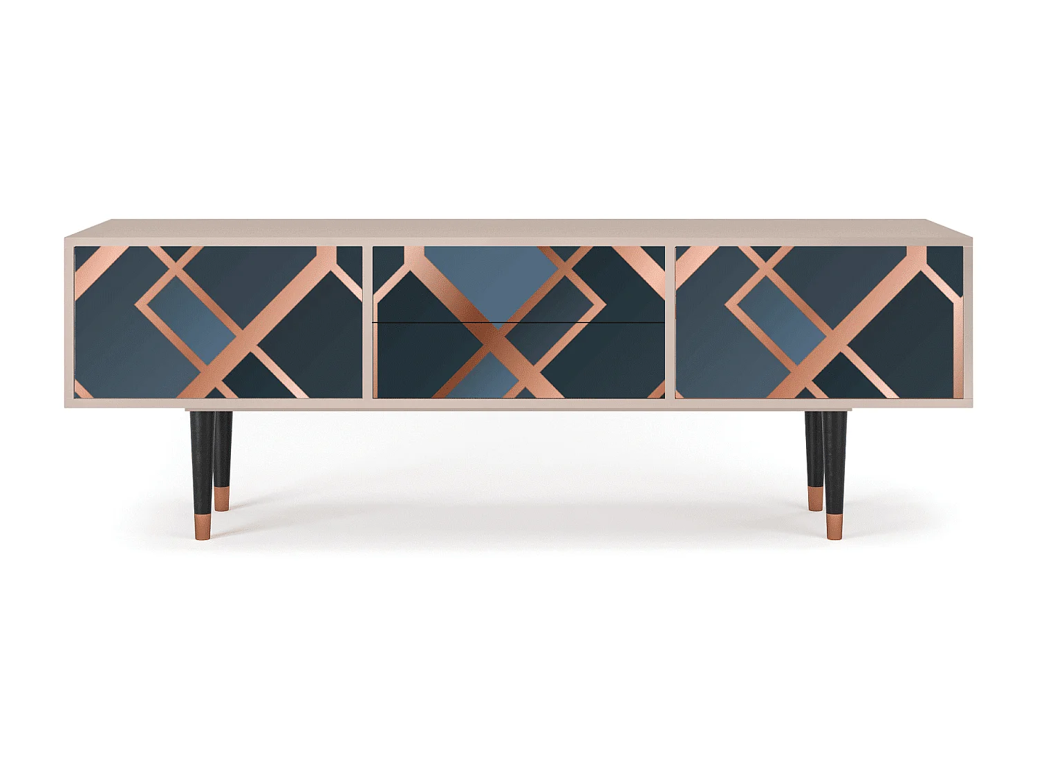 Mobile TV - 170х59х48 cm - T4 - Ashy 1920', Latte