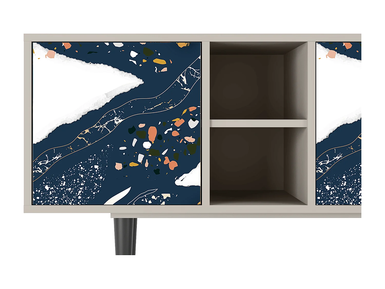 Mobile TV - 150х69х41 cm - T5 - Nude Iceberg, Sabbia