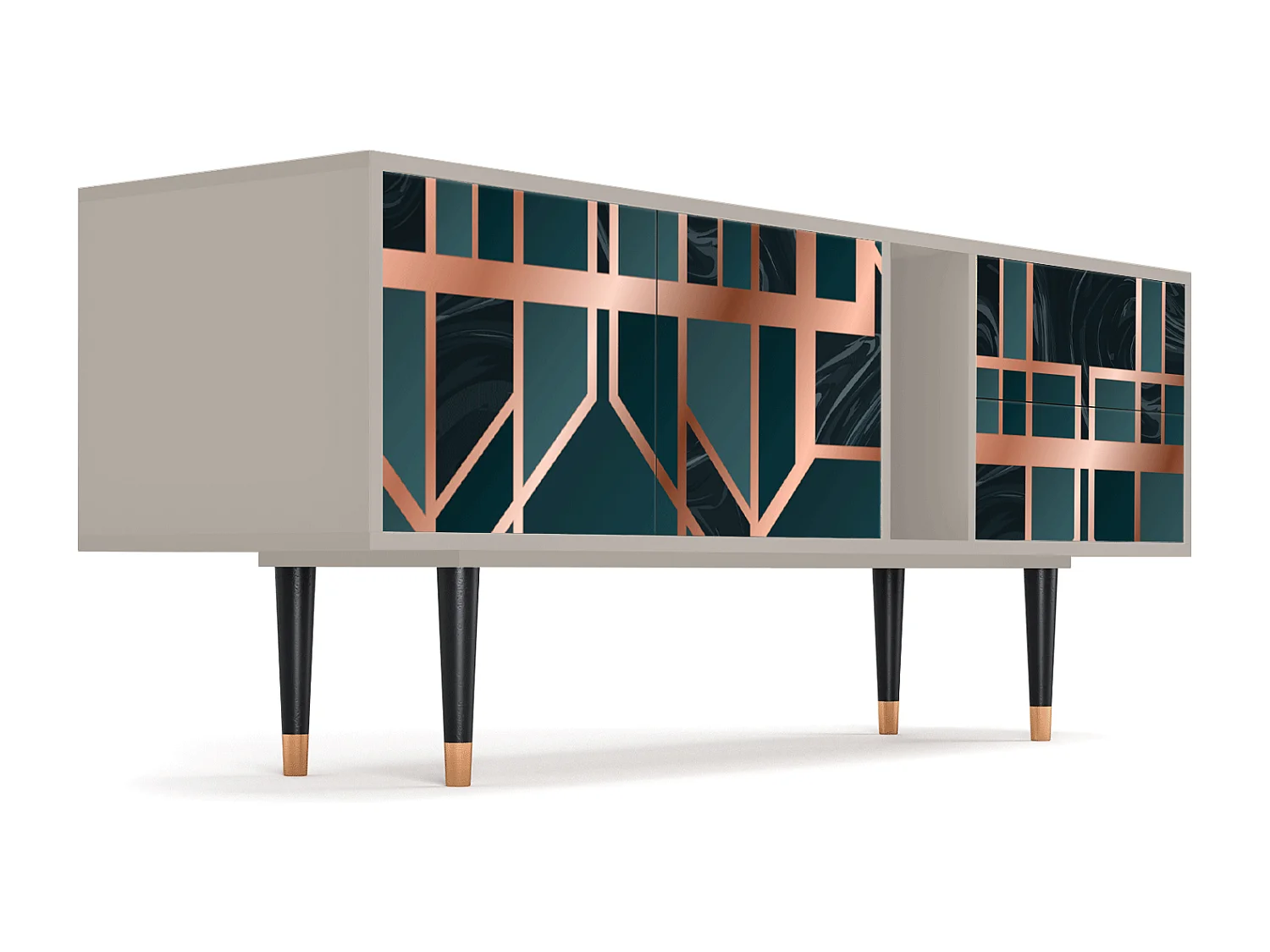 Meuble TV - 170х69х48 cm - T1 - Emerald Metro, Sable