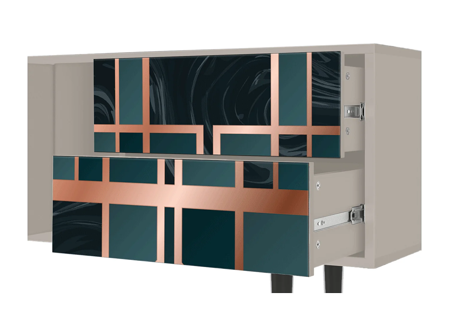 Meuble TV - 170х69х48 cm - T1 - Emerald Metro, Sable