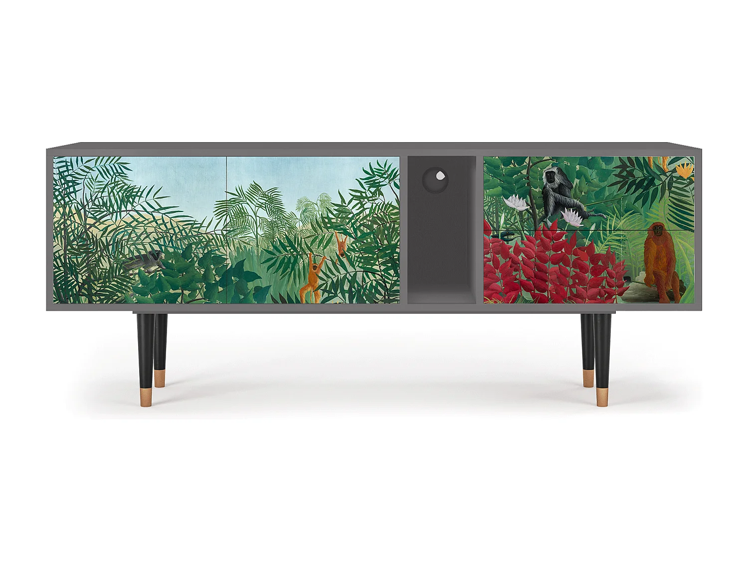 Mobile TV - 170х69х48 cm - T1 - Jungles in Paris, Grigio