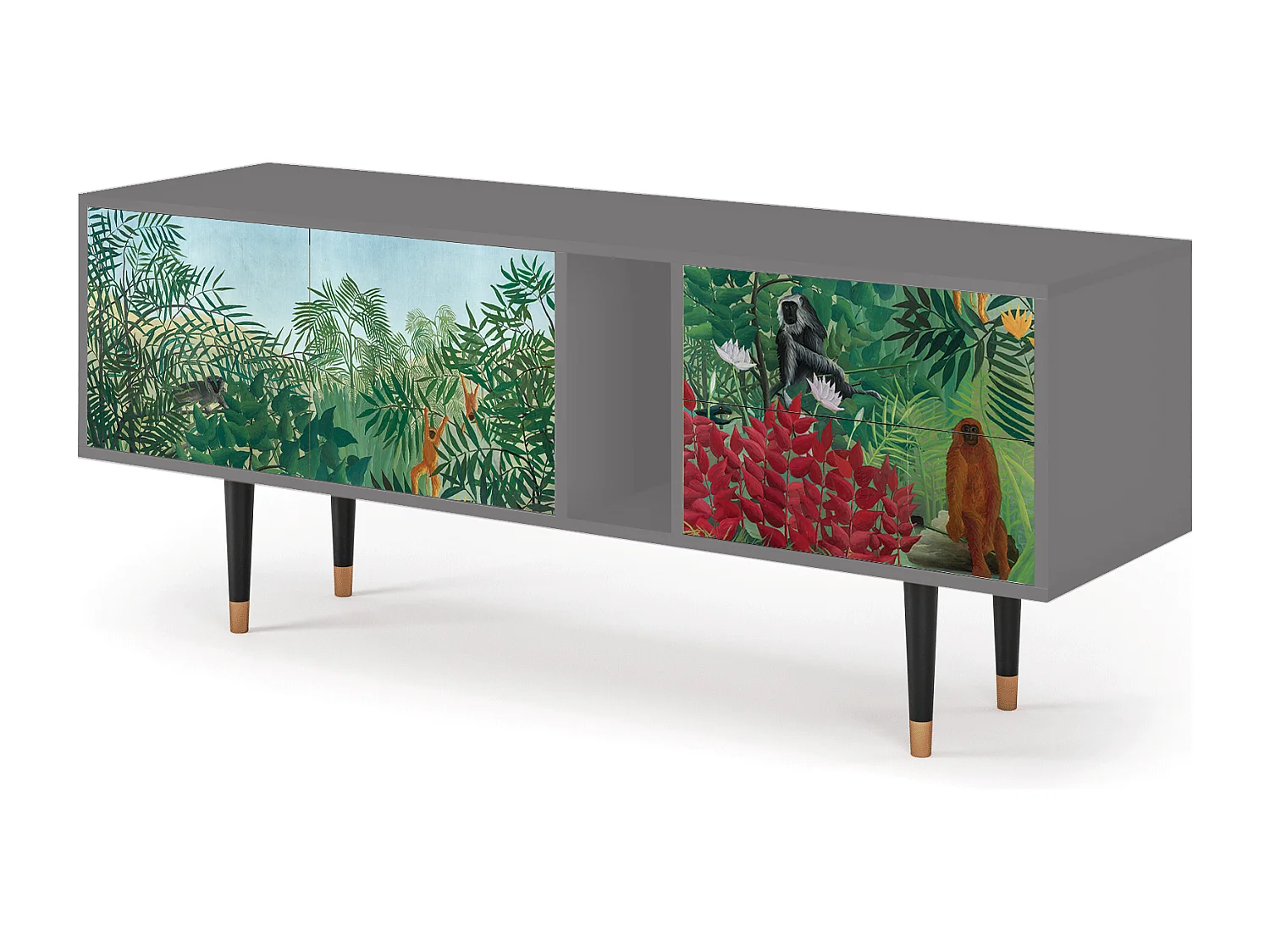 Mobile TV - 170х69х48 cm - T1 - Jungles in Paris, Grigio