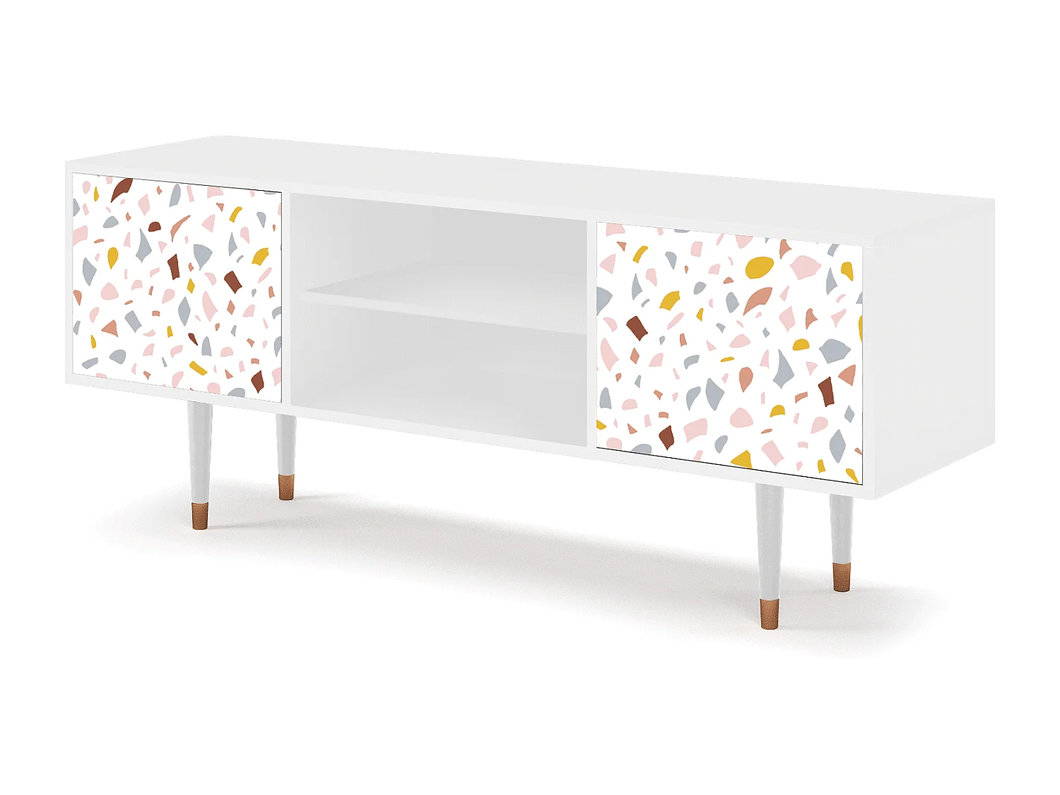 Mobile TV - 170х69х48 cm - T2 - Marmelade Cheese, Bianco