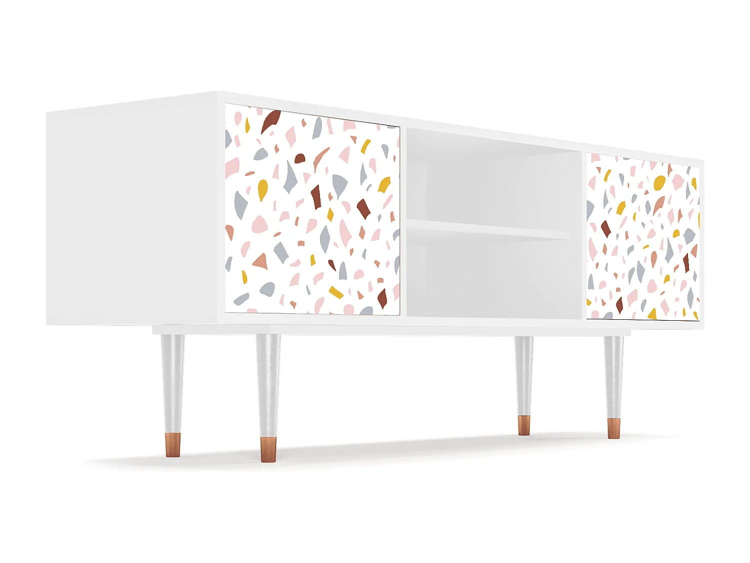 Mobile TV - 170х69х48 cm - T2 - Marmelade Cheese, Bianco