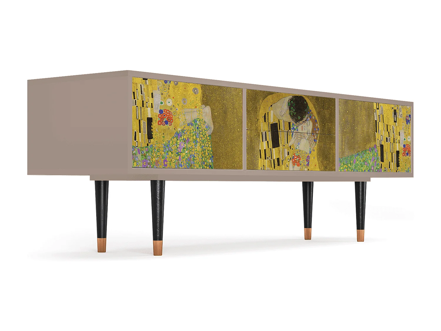 Mueble de TV - 170х59х48 cm - T4 - The Kiss by Klimt , Latte