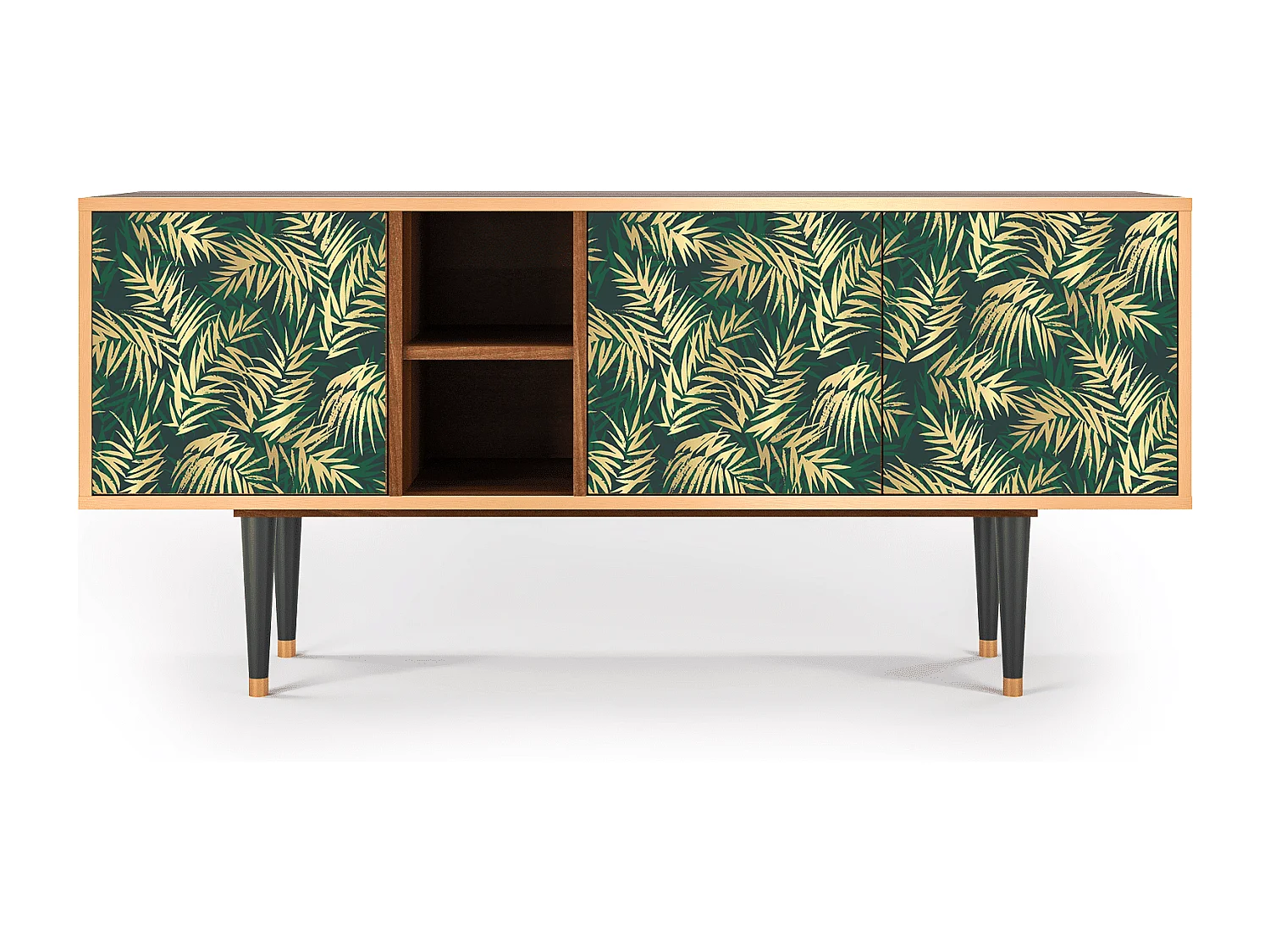 TV-Möbel - 150х69х41 cm - T5 - Sunny Palm Tree, Walnuss