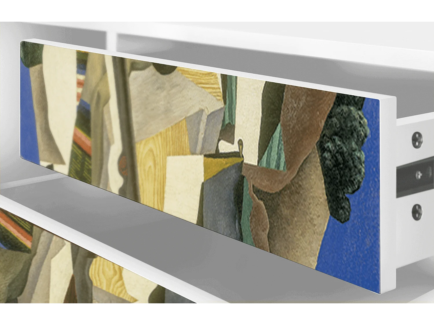 TV-Möbel - 170х59х48 cm - T4 - The Cubist Paintings , Weiß