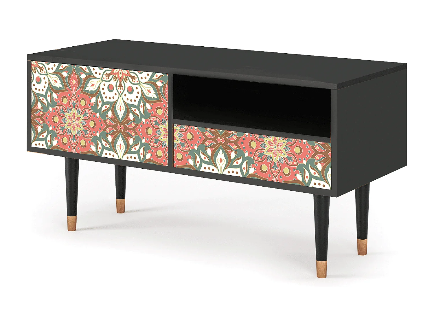 Mobile TV - 115х59х48 cm - T3 - Peach Grove, Antracite