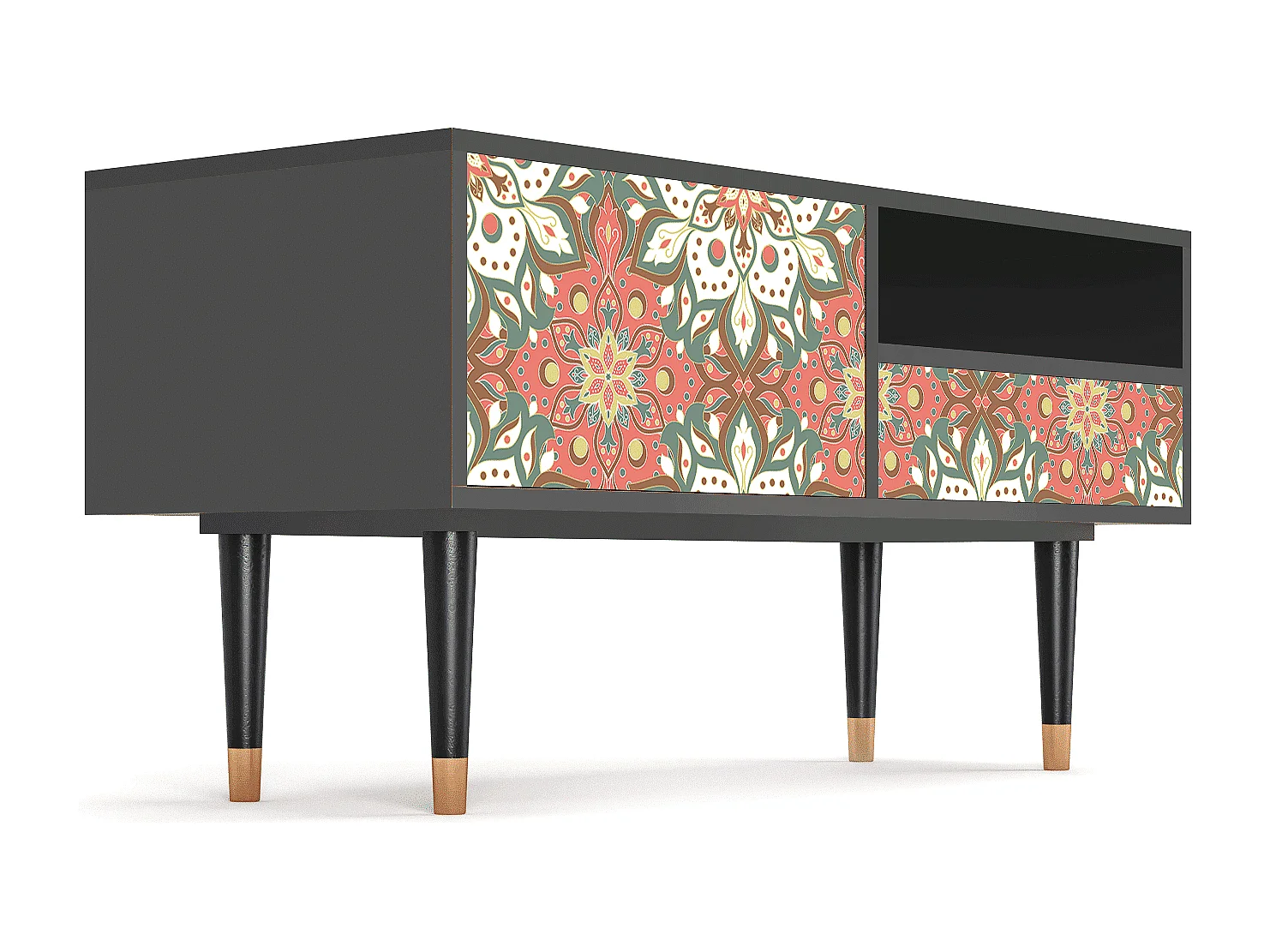 Mobile TV - 115х59х48 cm - T3 - Peach Grove, Antracite