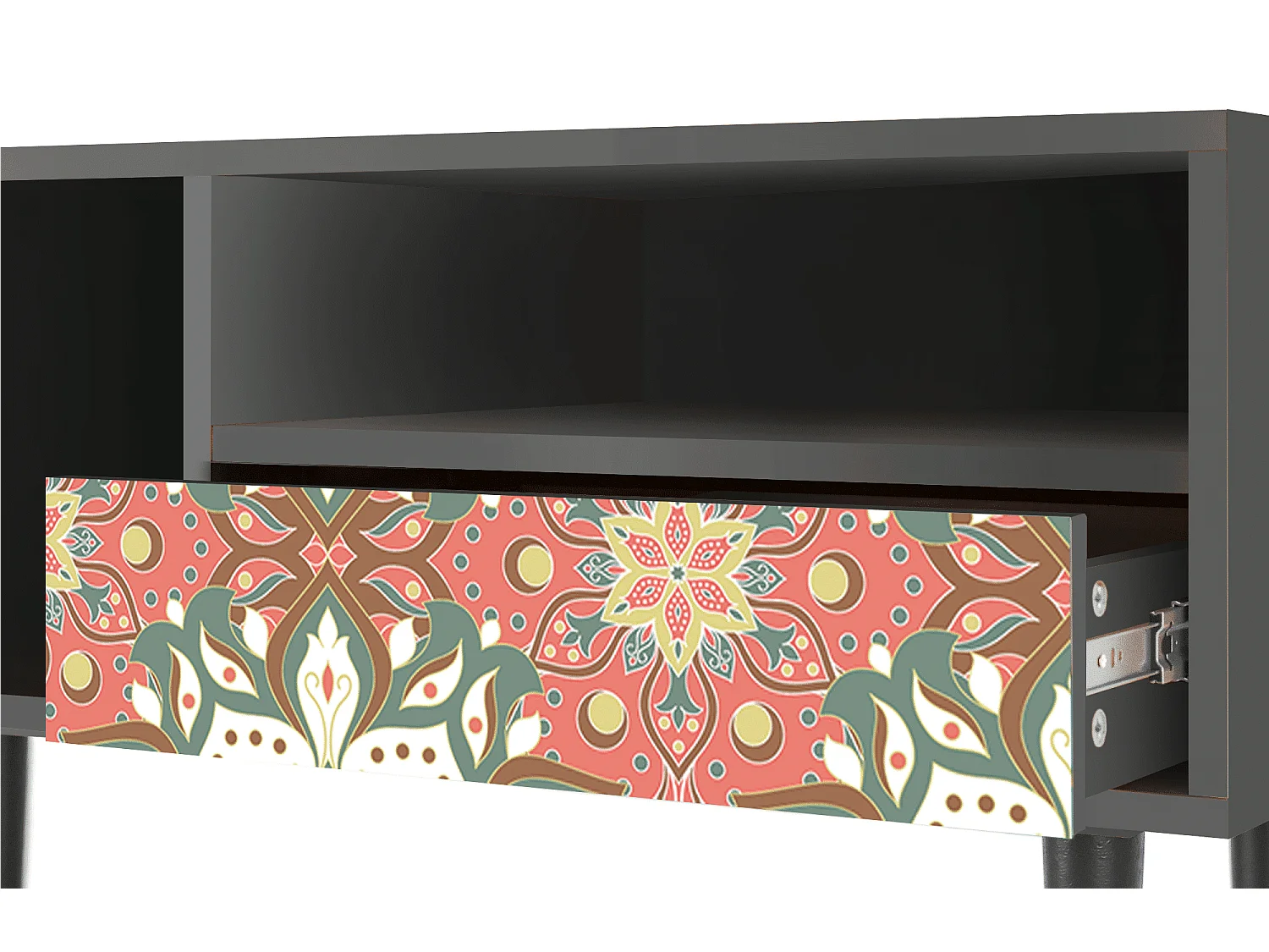 Mobile TV - 115х59х48 cm - T3 - Peach Grove, Antracite