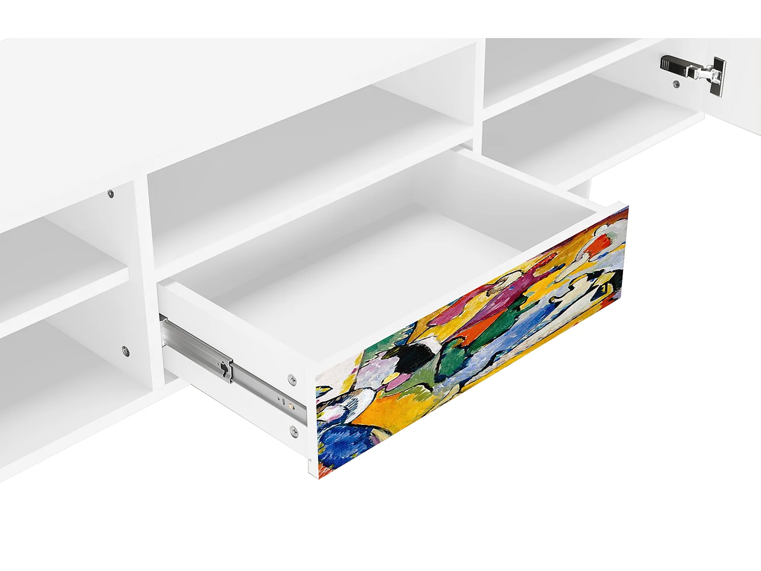 Mueble de TV - 170х59х41 cm - T6 - Improvisation 26  , Branco