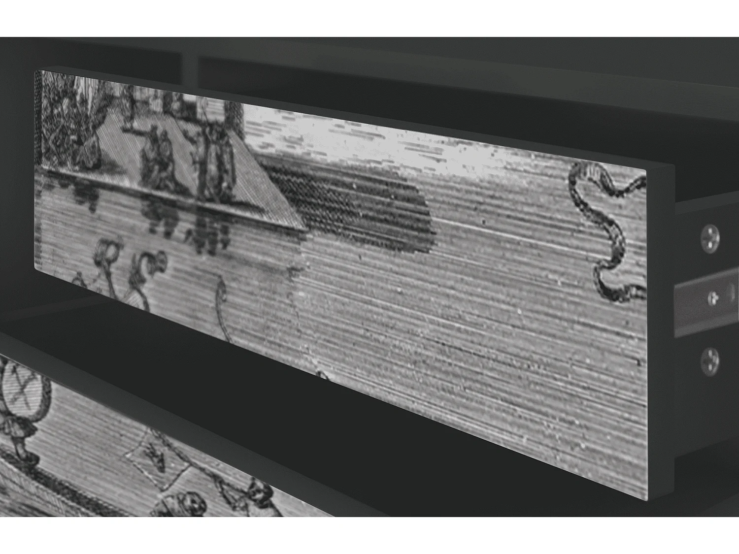 TV-meubel - 170х59х48 cm - T4 - Saint Martin, Antraciet