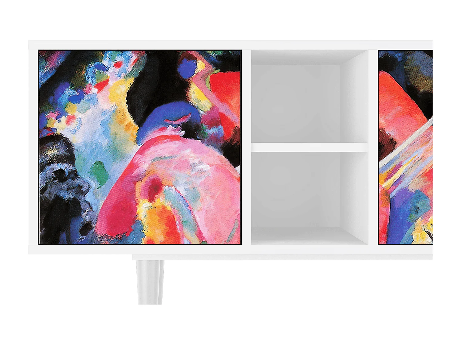 Mobile TV - 150х69х41 cm - T5 - Kandinsky, Bianco