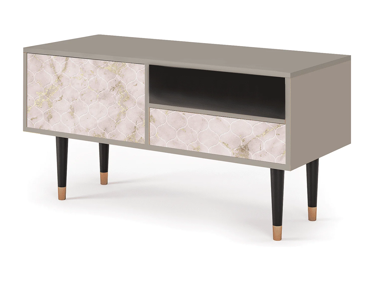 Mobile TV - 115х59х48 cm - T3 - Dirty Roses, Sabbia