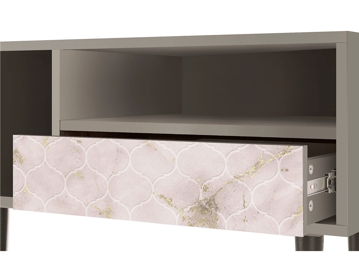 Mobile TV - 115х59х48 cm - T3 - Dirty Roses, Sabbia