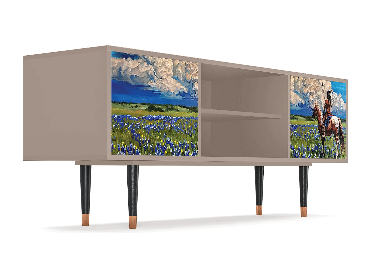 Meuble TV - 170х69х48 cm - T2 - Thunderheads by Dean, Latte