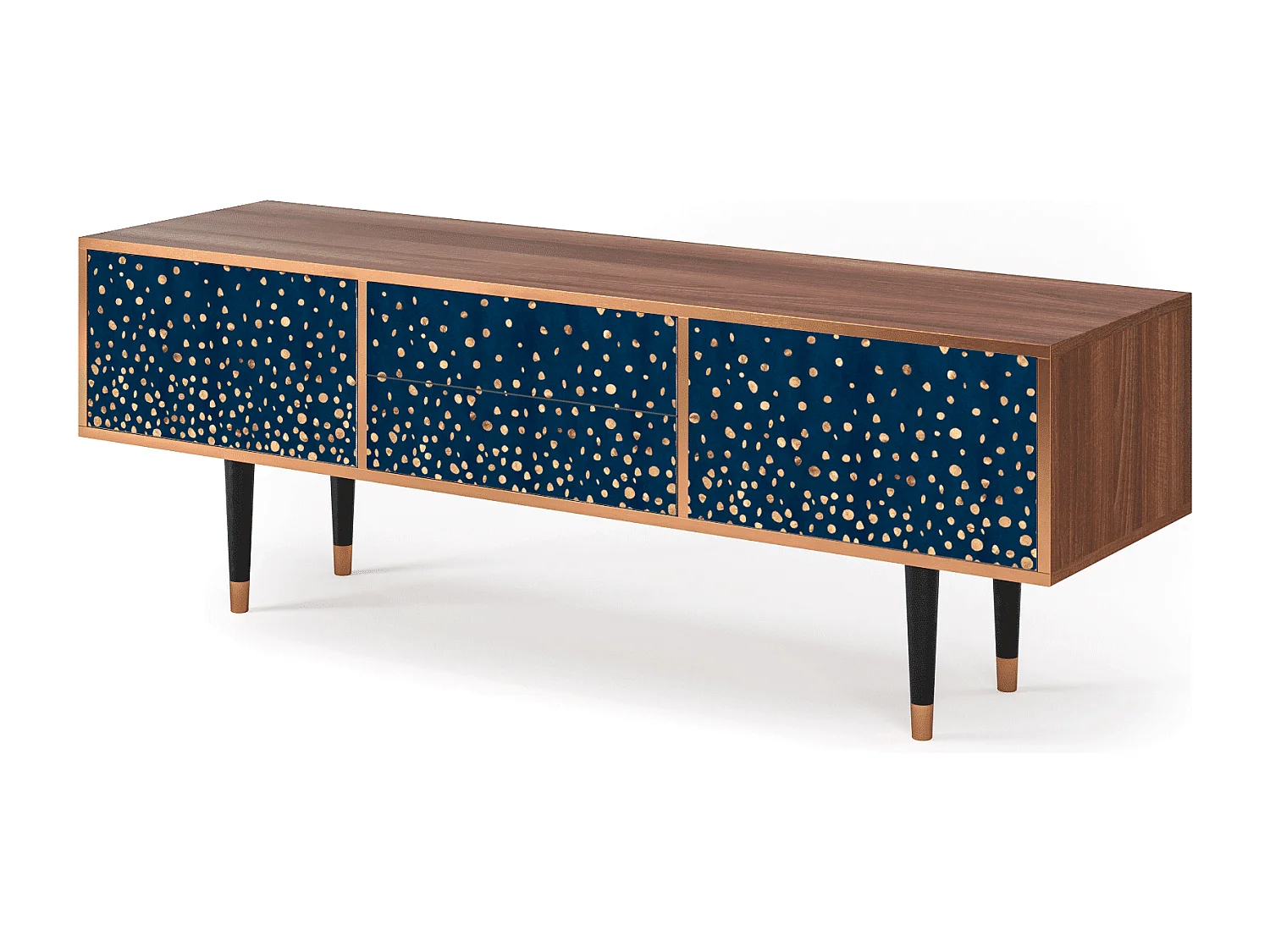 Mueble de TV - 170х59х48 cm - T4 - Night Skies, Nogal