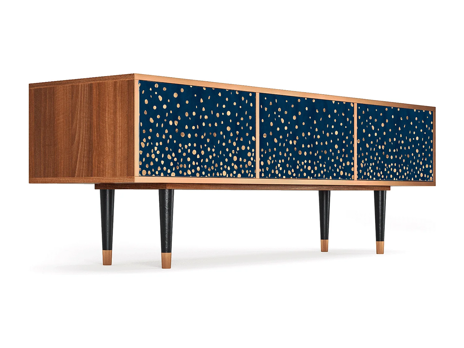 Mueble de TV - 170х59х48 cm - T4 - Night Skies, Nogal