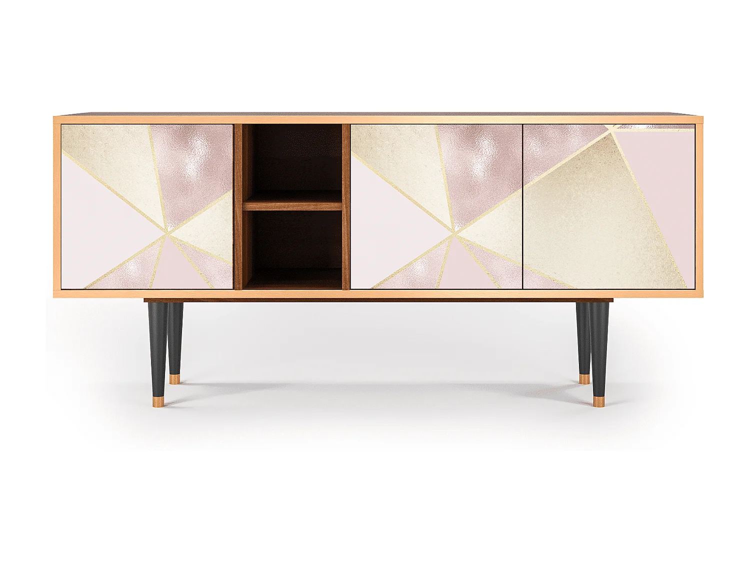 Szafka RTV - 150х69х41 cm - T5 - Cosmopolitan Diva, Orzech