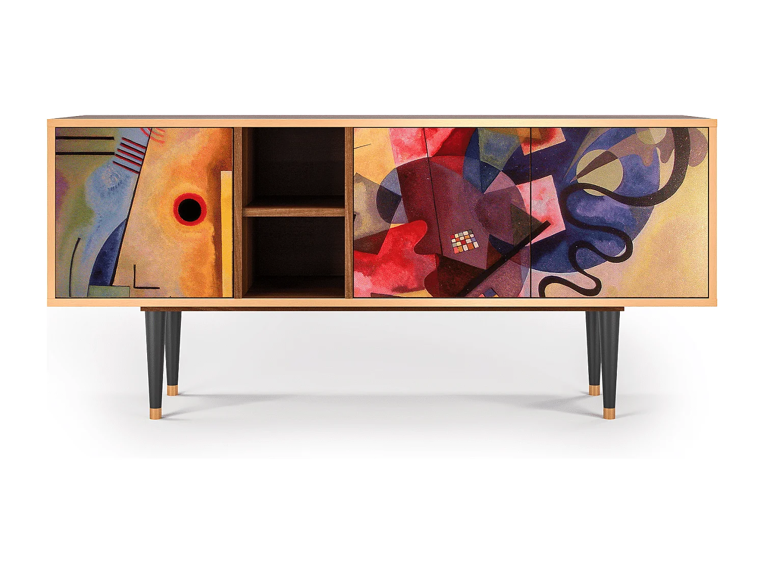 Mobile TV - 150х69х41 cm - T5 - Modern Art, Noce